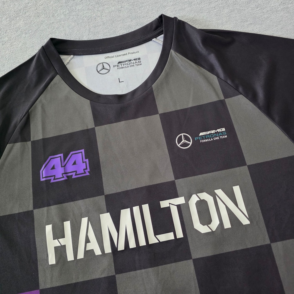 Mercedes AMG Petronas Lewis Hamilton 100 Grand Prix Wins Jersey Mens Large Black